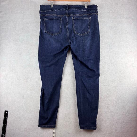 Torrid Jegging Jeans Women's 18R Plus Size Dark Wash Fading Casual Tummy Control - Picture 5 of 13